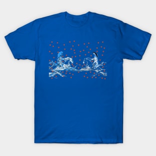 Amorous Ride: Galloping Towards Love's Embrace Together T-Shirt